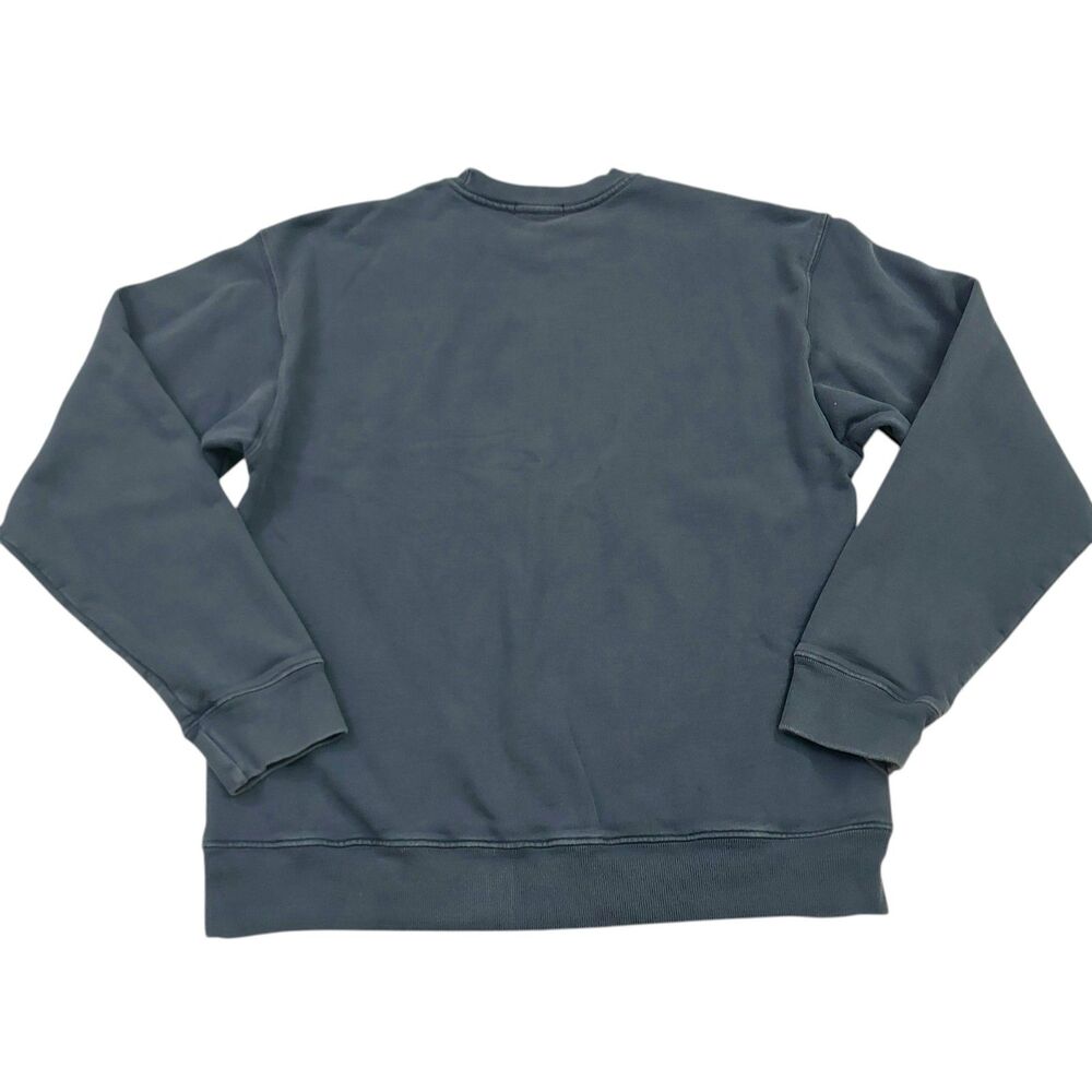 Madhappy Sweatshirt Womens Small Blue Cotton Embroidered Logo Crewneck Pullover - Picture 5 of 11